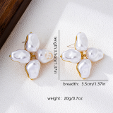 Golden Yellow Daily Solid Color Irregular Earrings