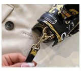 Black Yellow Casual Street Print Handbags