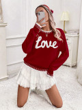 Light Blue Casual Street Daily Y2k Letters Embroidered O Neck Tops