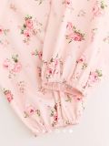 Pink Casual Street Daily Office lady Floral Print Tops