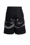 Black Denim Shorts