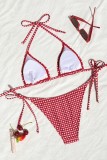 Leopard Print Sexy Plaid Leopard Swimwears