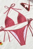 Leopard Print Sexy Plaid Leopard Swimwears