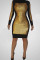 Fashion Trendy Golden Beaded Sequin Dress