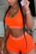 Fashion Sexy Vest Shorts Orange Sports Set