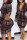 Black Red Sexy Plaid Print Split Joint Buckle Turndown Collar Pencil Skirt Dresses