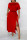 Red Fashion Casual Solid Patchwork Slit Off the Shoulder Short Sleeve Dress
