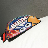 Red Fashion Casual Graffiti Print Chest Bag
