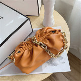 Yellow Fashion Casual Solid Messenger Bag