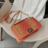 Orange Fashion Gradual Change Print Crossbody Bag