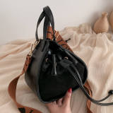 Brown Casual Vintage Solid Crossbody Bag