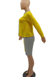 Red Sexy Solid Patchwork O Neck Long Sleeve Two Pieces