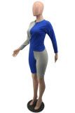 Red Sexy Solid Patchwork O Neck Long Sleeve Two Pieces