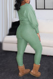 Red Fashion Casual Solid Basic Oblique Collar Regular Jumpsuits