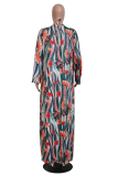 Multicolor Sexy Print Patchwork Swimwears（Without Chains）