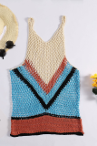 Colour Sexy Patchwork Hollowed Out Swimwears