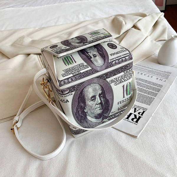 Green Fashion Casual Print Crossbody Bag