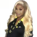 Gold Fashion Casual Solid Hign-temperature Resistance Wigs