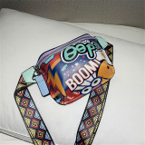 Red Fashion Casual Graffiti Print Chest Bag