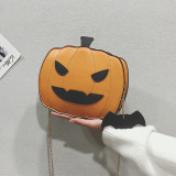 Brown Fashion Casual Patchwork Pumpkin Crossbody Bag