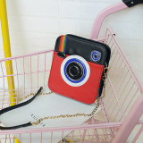 Red Fashion Casual Patchwork Messenger Bag