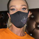 Gold Fashion Casual Print Face Protection