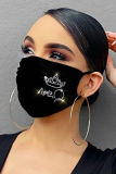 Black Fashion Casual Print Face Protection