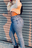 Apricot Fashion Casual Solid Basic Mandarin Collar Tops