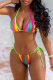 Colour Sexy Print Split Joint Swimwears