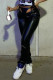 Black Sexy Solid Hollowed Out Skinny Mid Waist Straight Bottoms