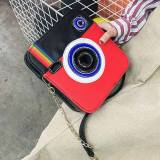 Red Fashion Casual Patchwork Messenger Bag