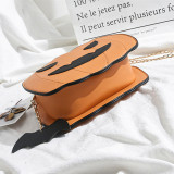 Brown Fashion Casual Patchwork Pumpkin Crossbody Bag