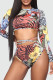 Red Fashion Sexy Backless Strap Design Swimwears