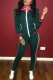 Light Green Fashion Casual Patchwork Patchwork Turndown Collar Long Sleeve Two Pieces