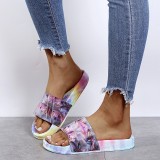 Pink Casual Tie-dye Opend Comfortable Shoes