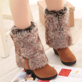 Apricot Fashion Casual Solid Color Round Keep Warm Boots