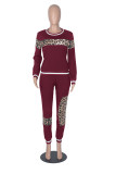 Colorful Blue Sexy Solid Patchwork O Neck Long Sleeve Two Pieces