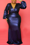 Red Sexy Solid V Neck Evening Dress Dresses