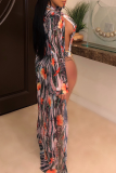 Multicolor Sexy Print Patchwork Swimwears（Without Chains）