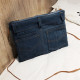 Deep Blue Fashion Casual Splicing Zipper Design Crossbody Bag
