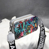 Pink Fashion Geometric Print Bag Accessories