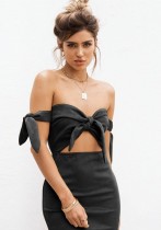 Black B Brief Cute Asymmetrical Sleeveless A-Line skirt Club Dresses
