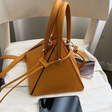 Yellow Fashion Casual Solid Yellow Crossbody Bag