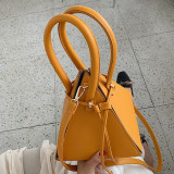 Yellow Fashion Casual Solid Yellow Crossbody Bag