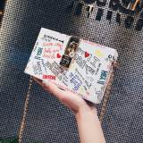White Fashion Casual Letter Print Crossbody Bag