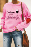 Pink Fashion Sweet Adult Print O Neck Outerwear