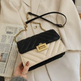 Black Fashion Casual Patchwork Solid Crossbody Bag