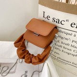 Red Fashion Casual Solid Chain Crossbody Bag