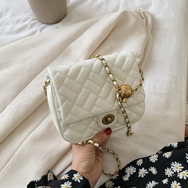 White Fashion Casual Solid Messenger Bags
