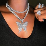 Silver Fashion Sexy Butterfly Necklace